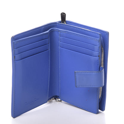 Christian Dior Lambskin Cannage Lady Dior Eden Wallet Blue 4 of 10