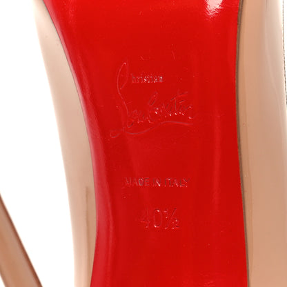 Christian Louboutin Patent So Kate 120 Pumps 40.5 Nude 6 of 9