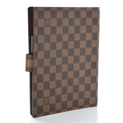 Louis Vuitton Damier Ebene Large Ring Agenda Cover 3 of 10