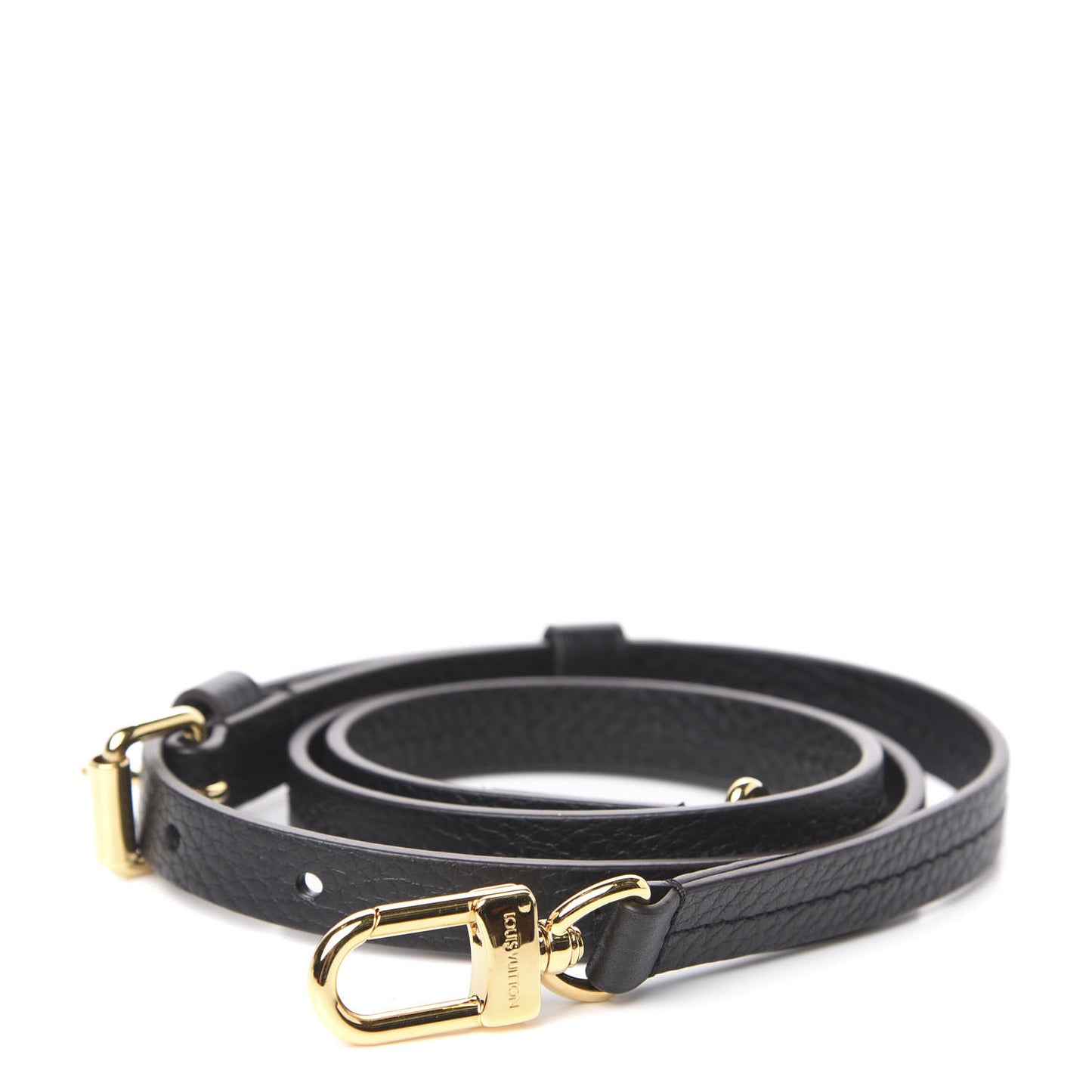 Calfskin Adjustable Retiro NM Shoulder Strap Black