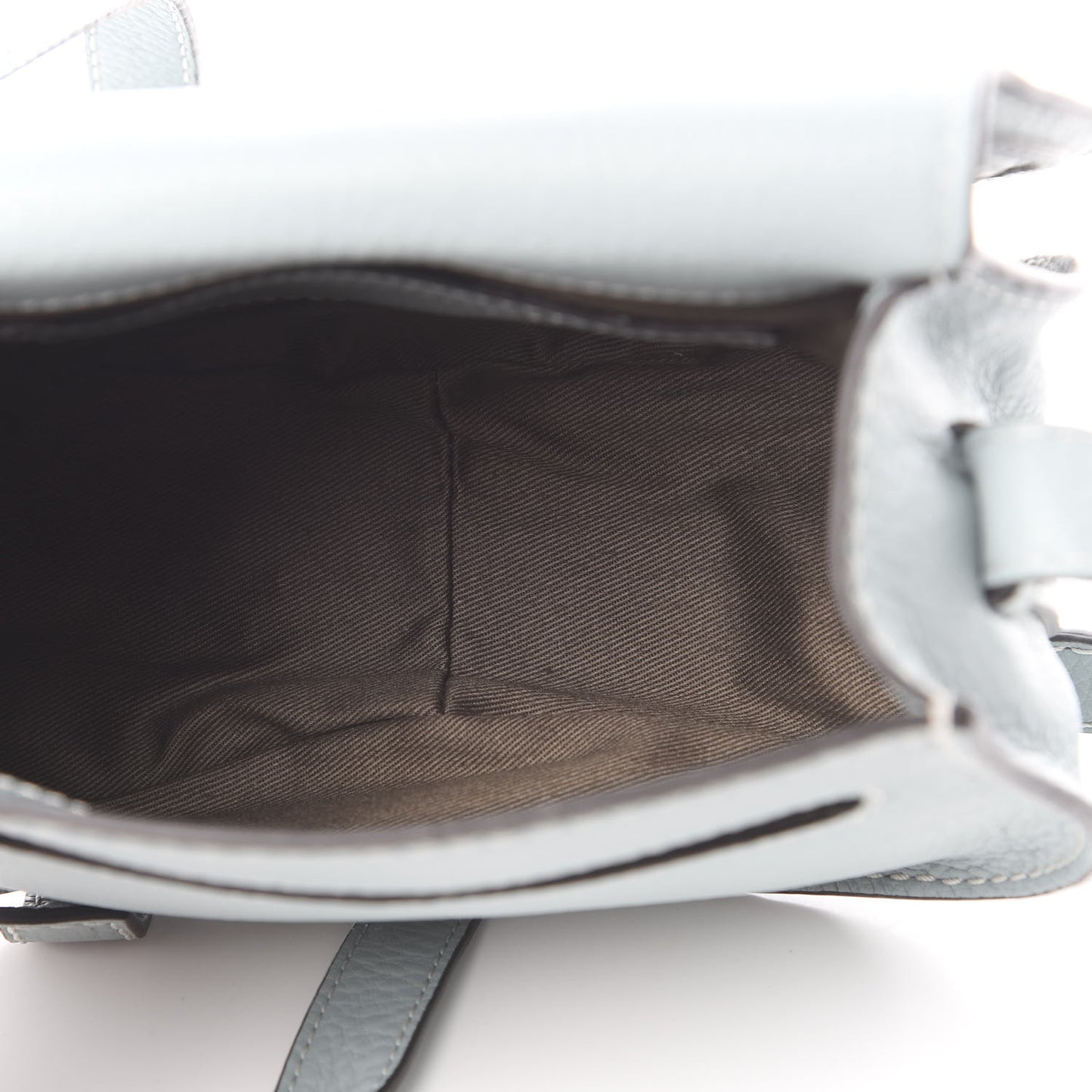 Calfskin Mini Marcie Round Crossbody Bag Faded Blue