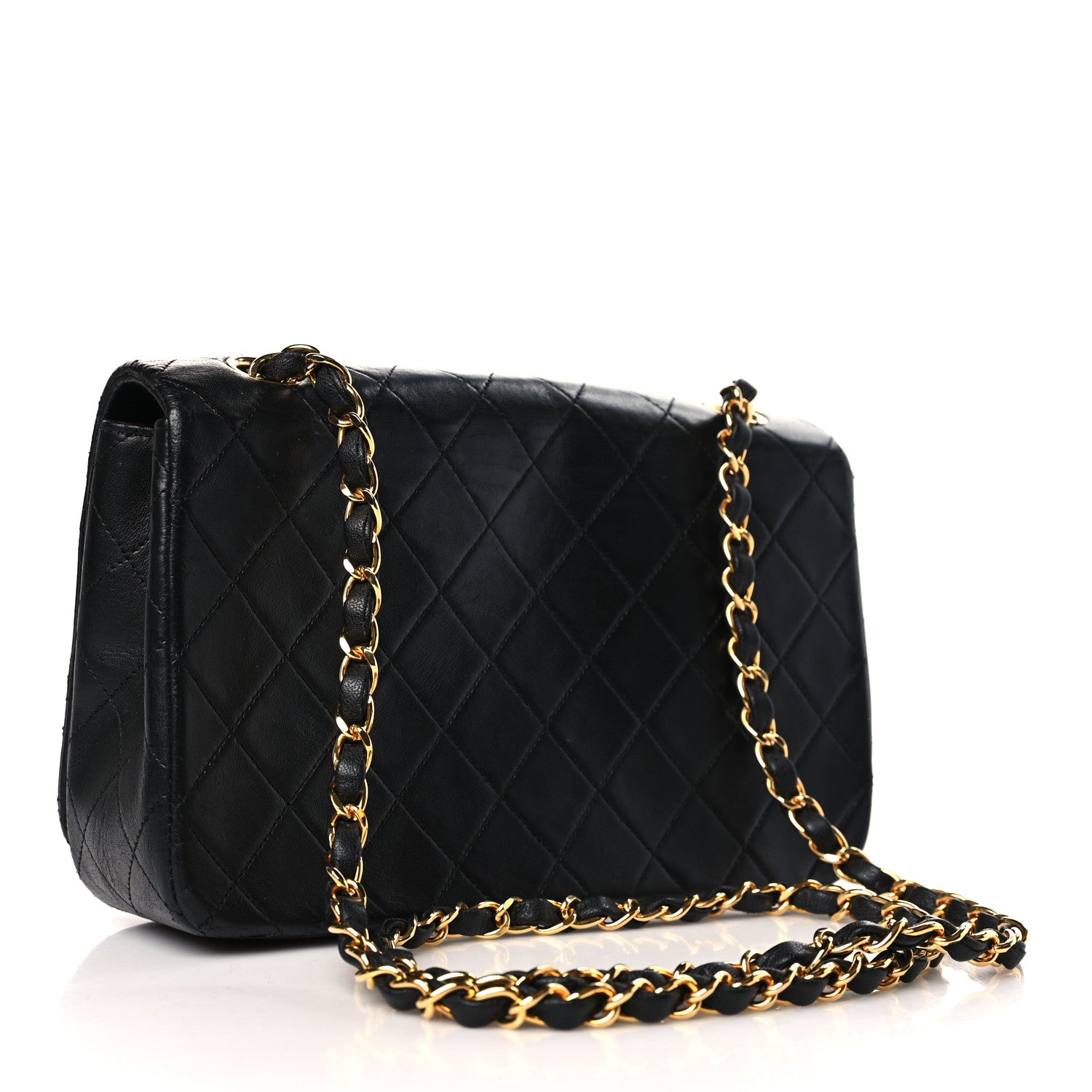 Chanel Lambskin Quilted Small Single Flap Black 3 of 9