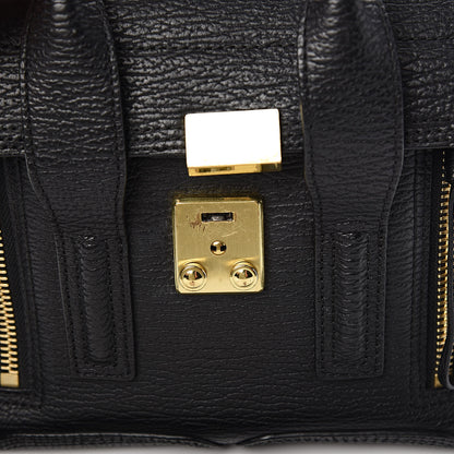 3.1 Phillip Lim 3.1 Textured Calfskin Mini Pashli Satchel Black 9 of 15