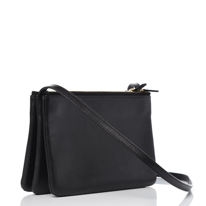 Celine Lambskin Small Trio Crossbody Bag Black 4 of 9