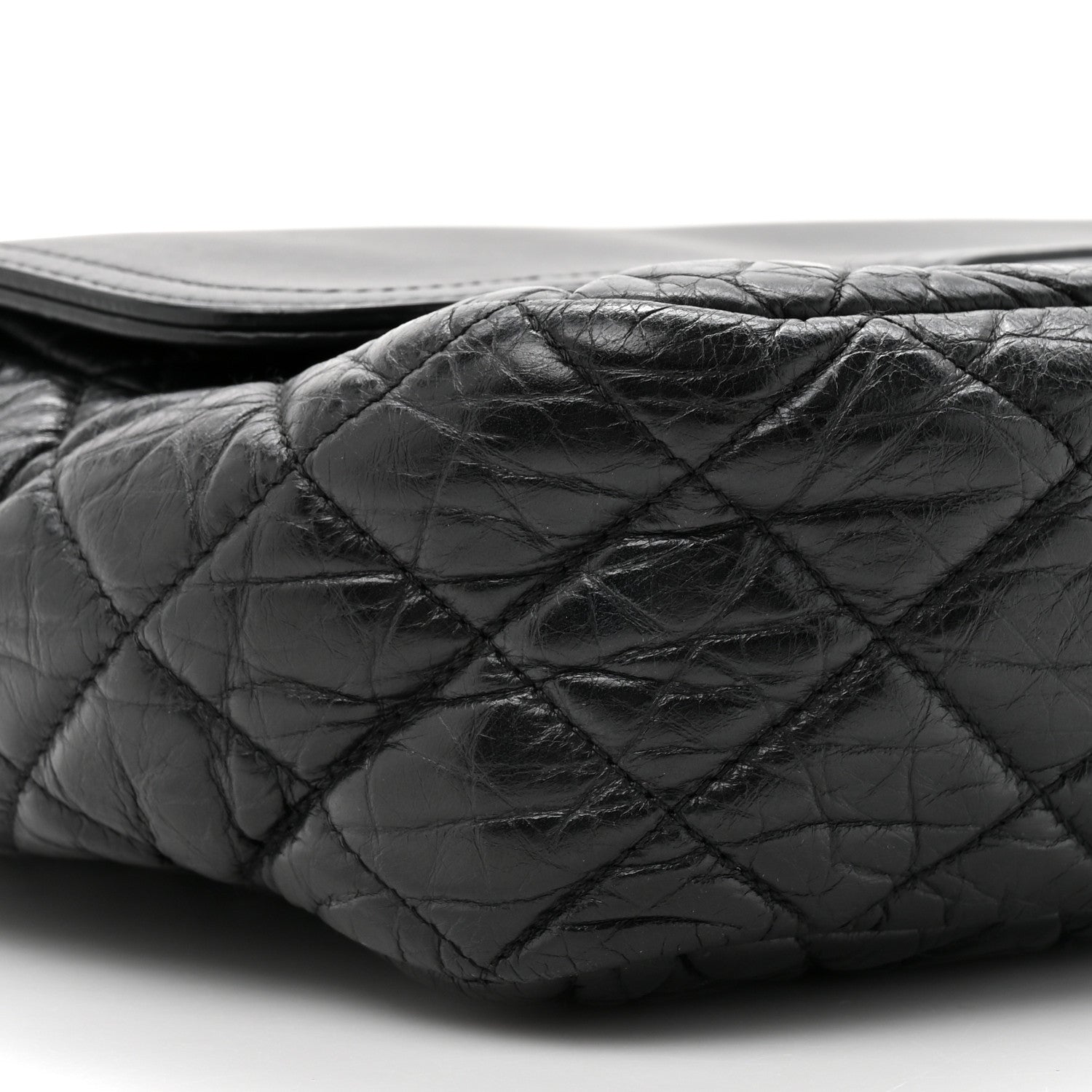 Chanel Aged Calfskin Quilted Easy Zip Flap Bag Black 10 of 14