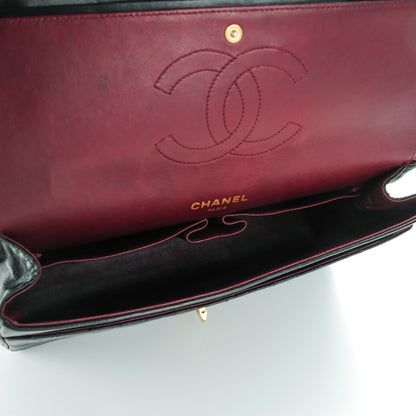 Chanel Lambskin Quilted Medium Double Flap Bijoux Chain Black 5 of 8