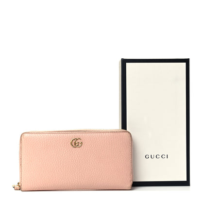 Gucci Dollar Calfskin GG Marmont Zip Around Wallet Perfect Pink 20 of 20