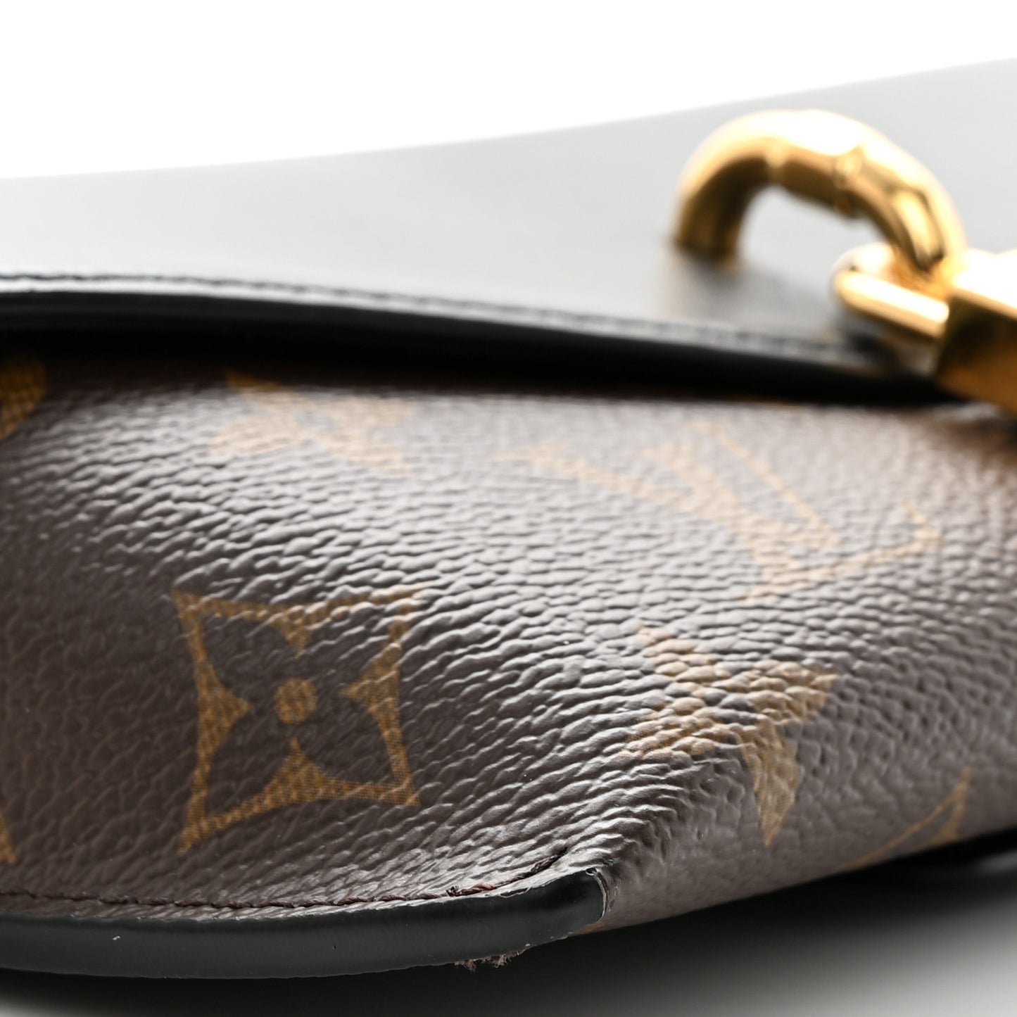 Monogram Padlock On Strap Black