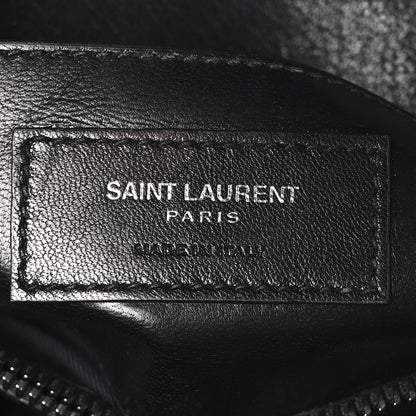 Saint Laurent Calfskin Matelasse Diamond Quilted Monogram Medium College Bag Black 6 of 11