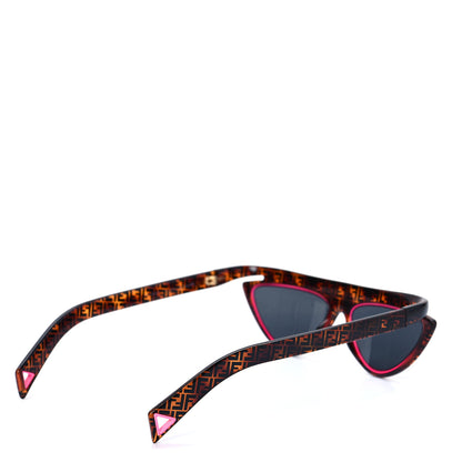 Fendi Acetate Sunglasses FF 0384/S Havana Pink 4 of 7