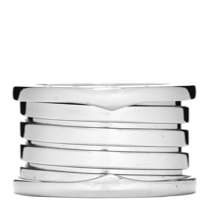 Bulgari 18K White Gold B.Zero1 Five-Band Ring 54 6.75 1 of 5