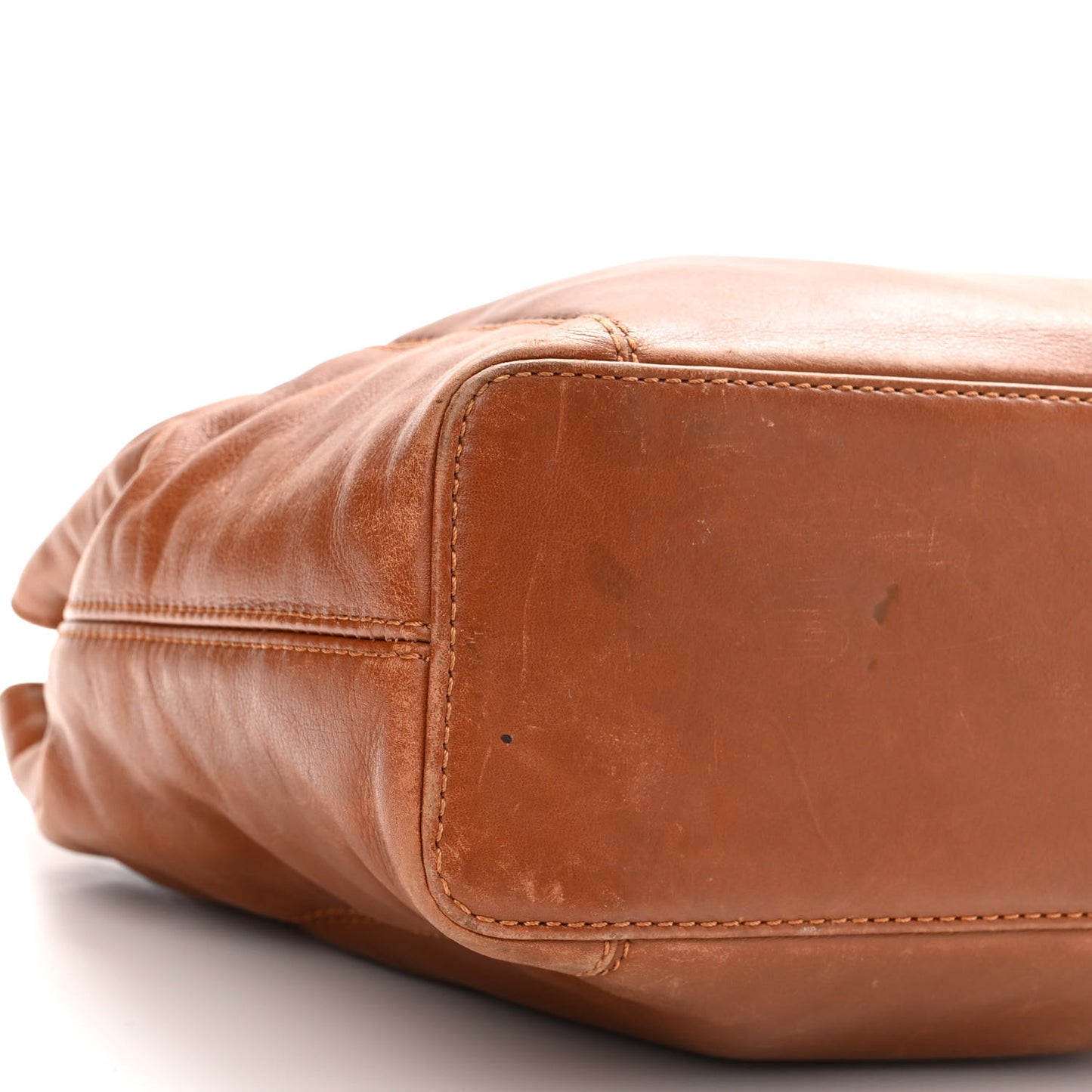 Lambskin Tassel Shoulder Bag Brown