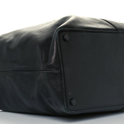 Chanel Calfskin Large Flap Shoulder Bag Black 8 of 9