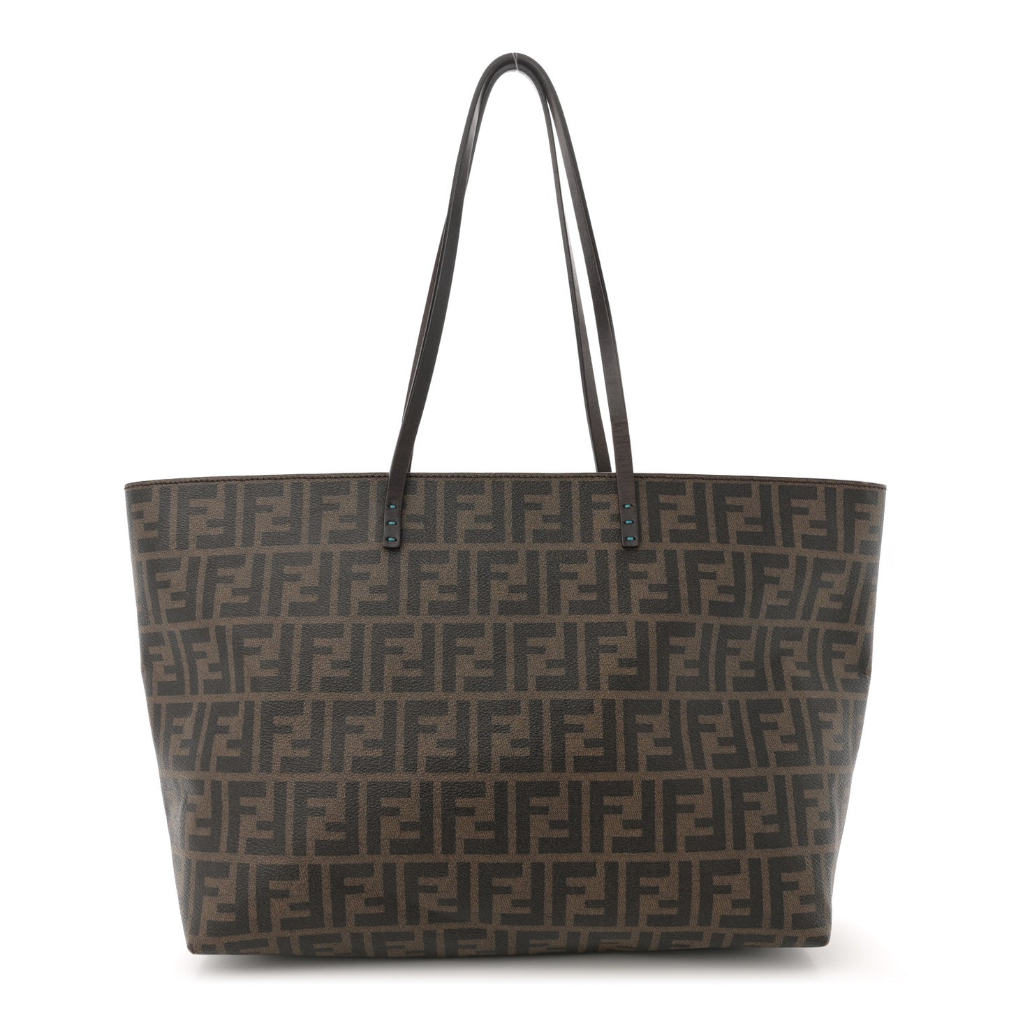 Zucca Spalmati Medium Roll Tote Tobacco Pavone
