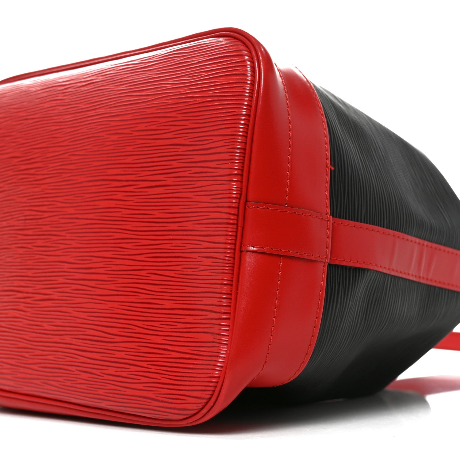 Louis Vuitton Epi Bi-Color Noe Castillan Red Black 9 of 9