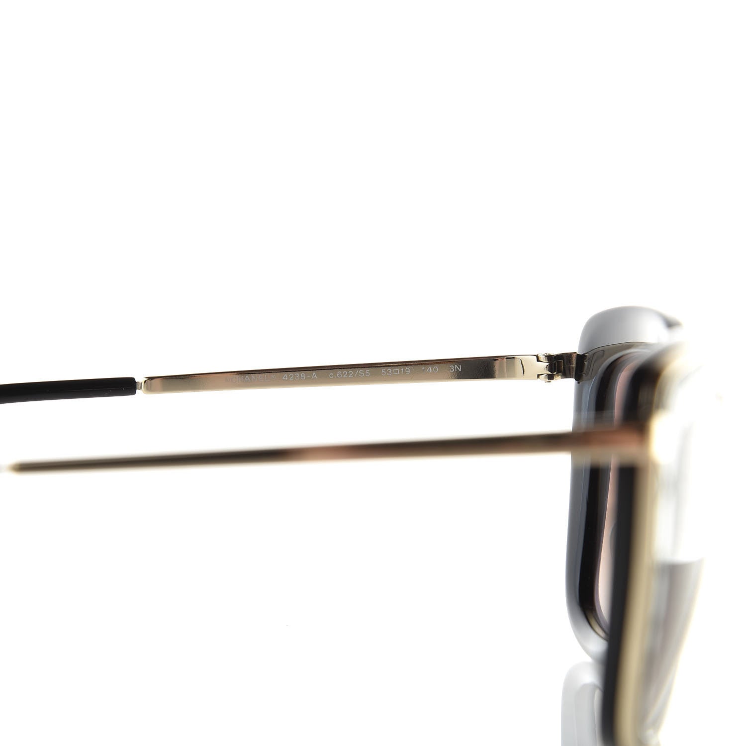 Chanel Acetate Quilted Metal Butterfly Sunglasses 4238-A Black 5 of 8