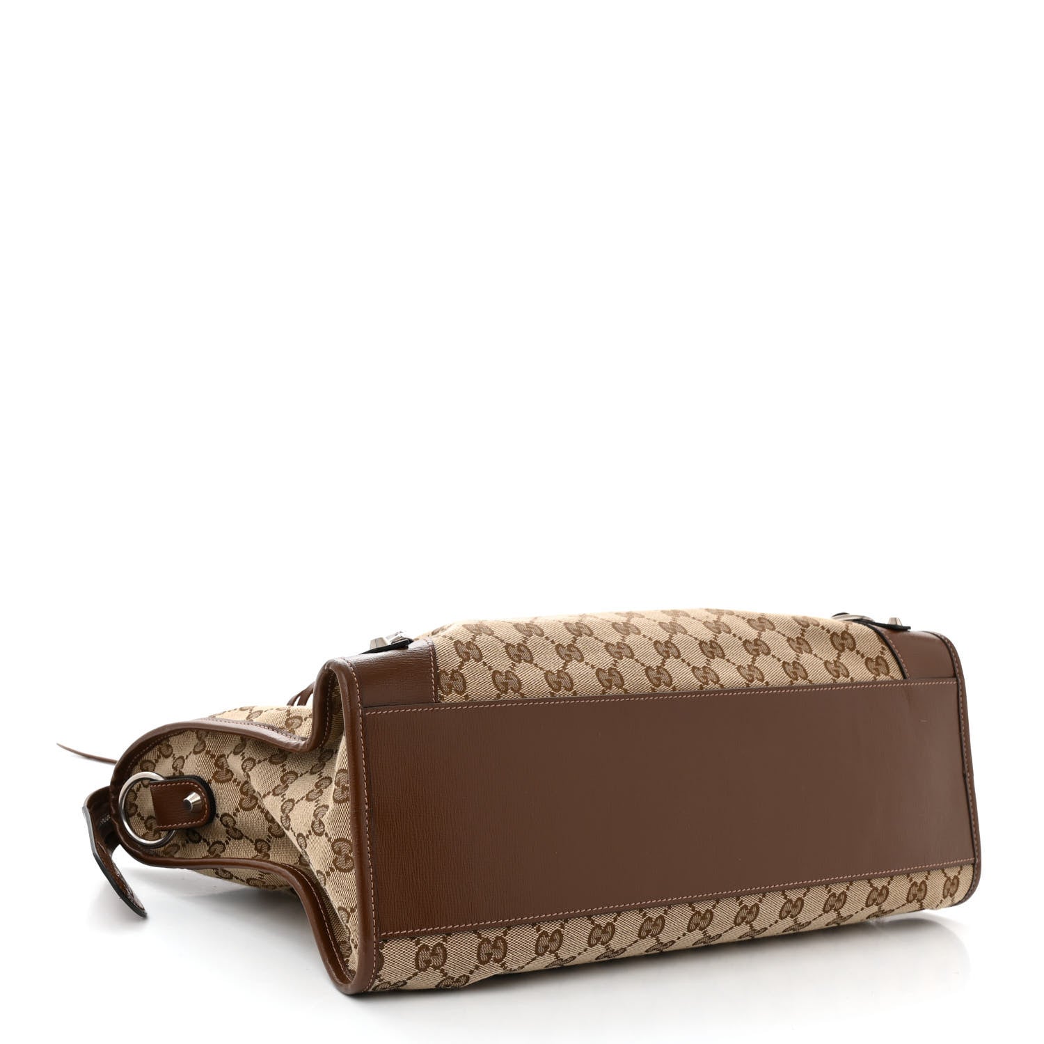 Balenciaga X GUCCI GG Monogram Azalea Calfskin Neo Classic Silver Hardware Medium City Beige Ebony Brown Sugar 5 of 11
