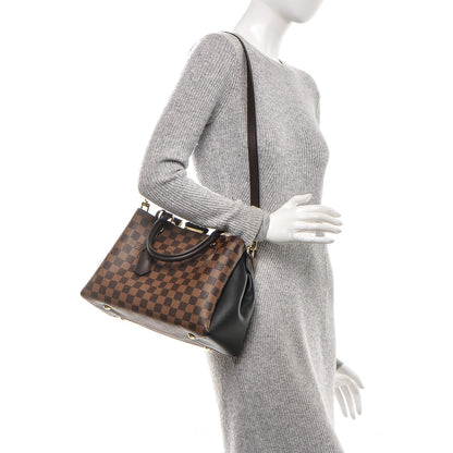 Louis Vuitton Damier Ebene Cuir Taurillon Brittany Black 2 of 8