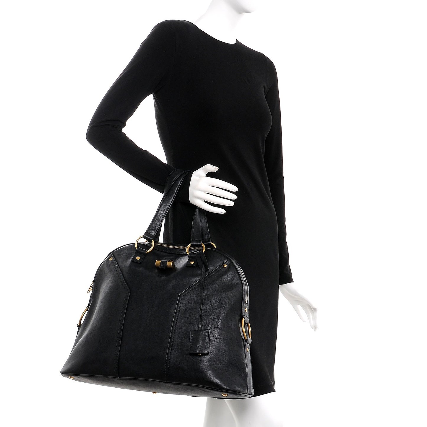 Calfskin Oversized Muse Black