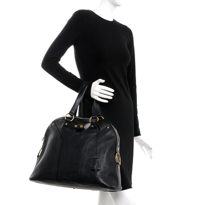 Saint Laurent Calfskin Oversized Muse Black 2 of 9