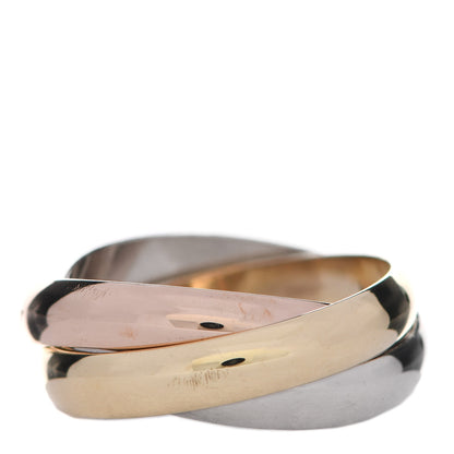 Cartier 18K Pink Yellow White Gold Trinity Ring 52 6 3 of 6