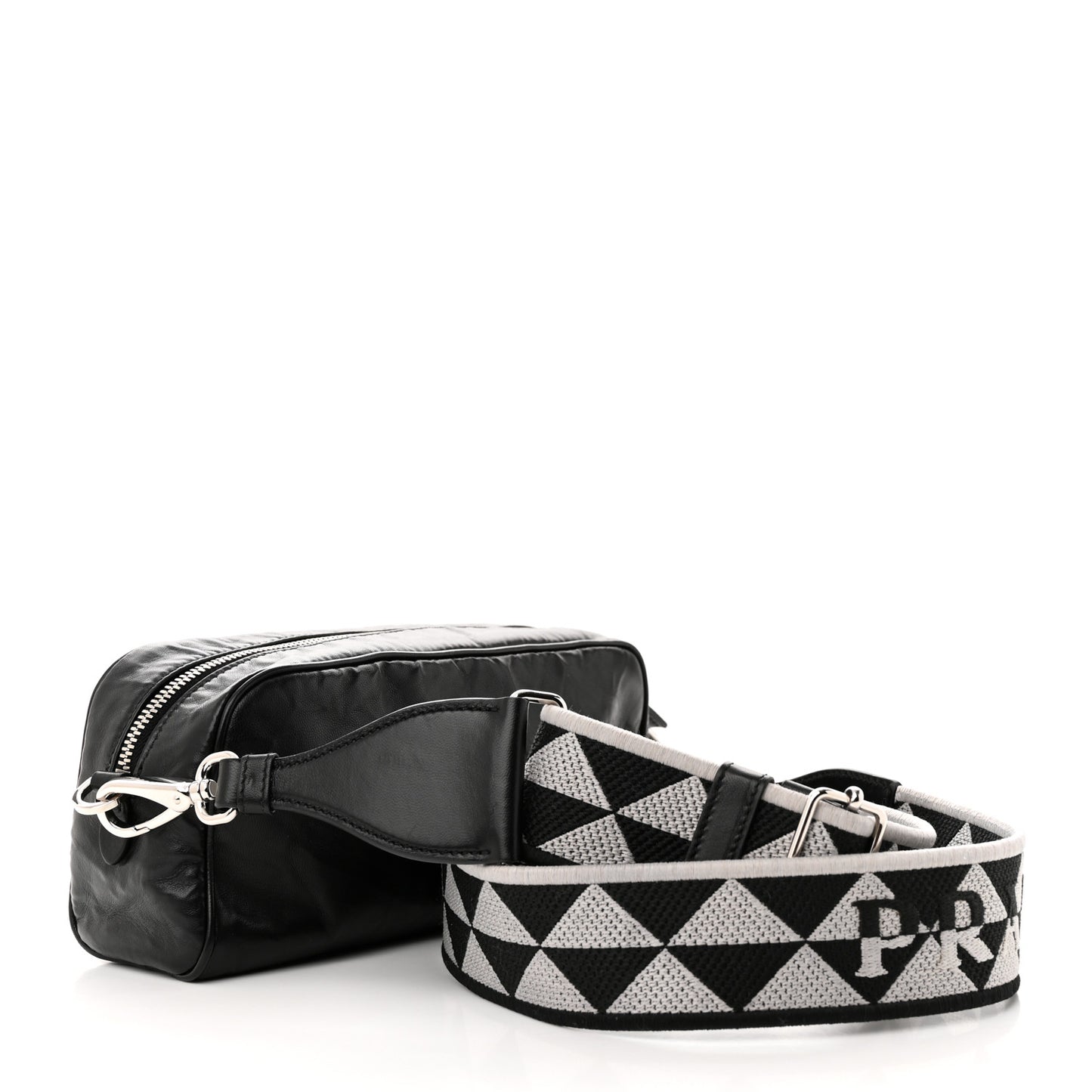 Nappa Antique Multi-Pocket Shoulder Bag Black