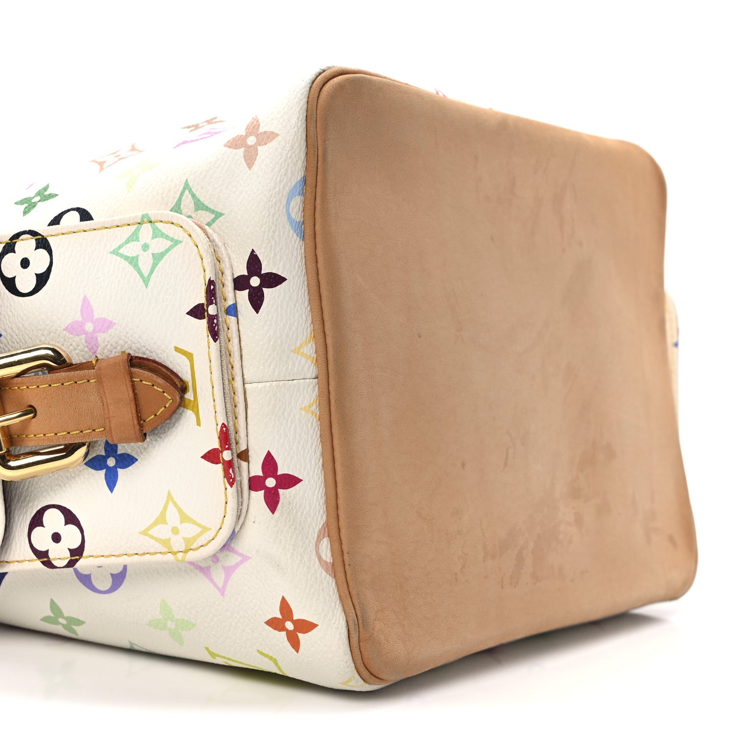 Monogram Multicolor Petit Noe White