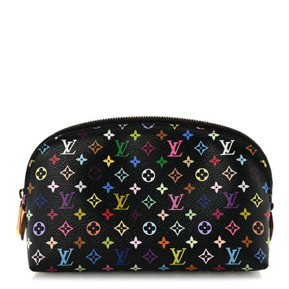 Louis Vuitton Monogram Multicolor Cosmetic Pouch Black Grenade 1 of 9