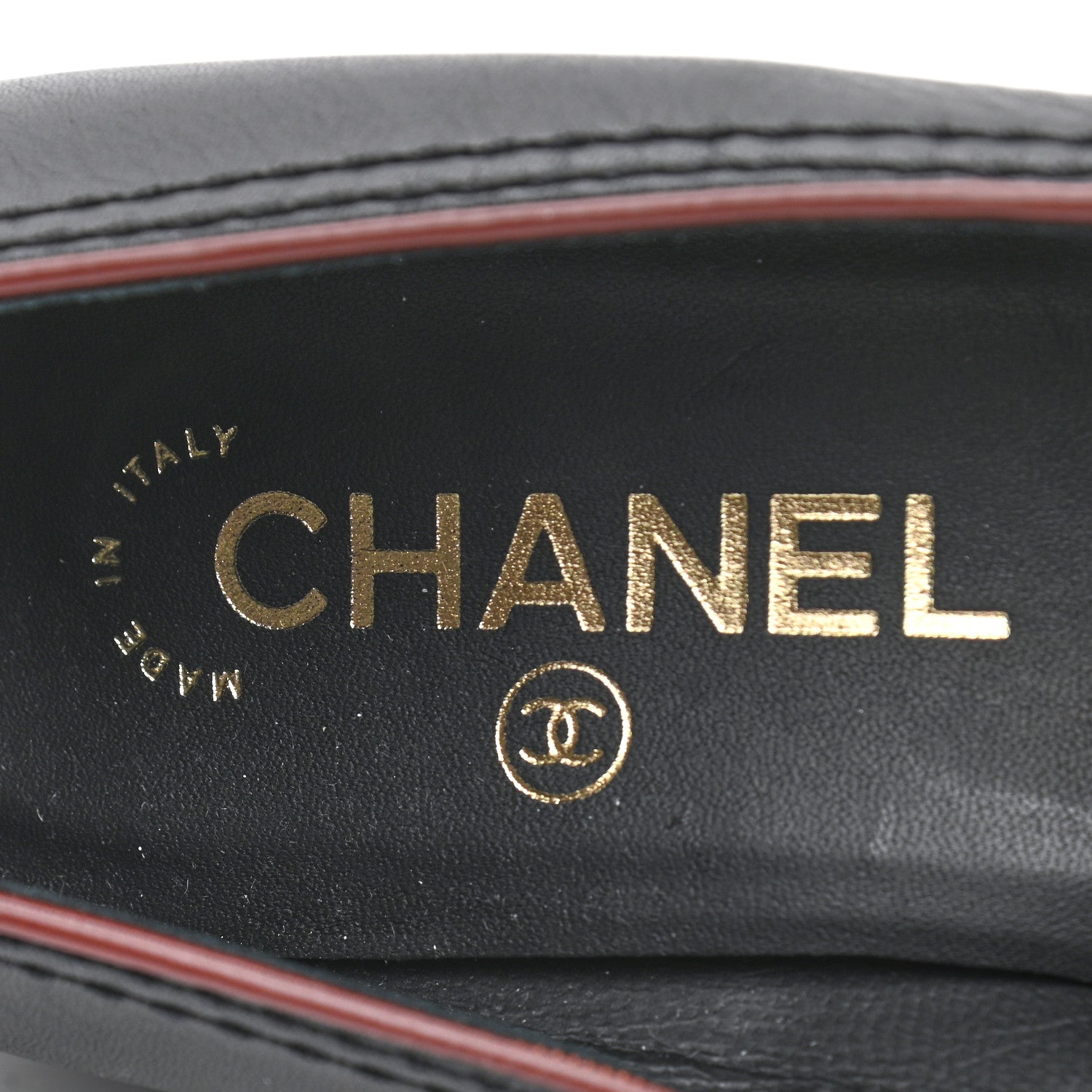 Chanel Calfskin CC Mocassin Loafers 36 Brown Black 6 of 7