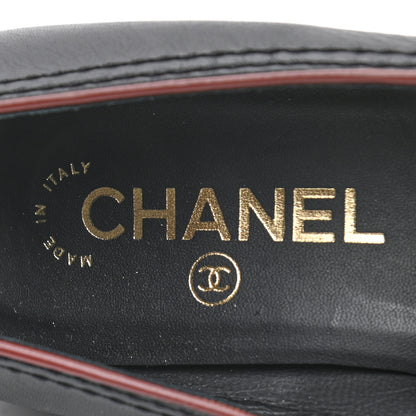 Chanel Calfskin CC Mocassin Loafers 36 Brown Black 6 of 7