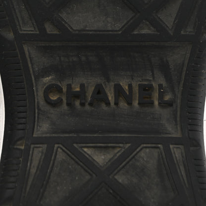 Chanel Velvet Calfskin Mixed Fibers CC Sneakers 35 Black 6 of 8
