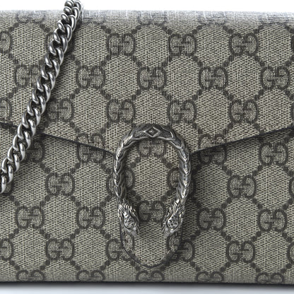 Gucci GG Supreme Monogram Mini Dionysus Chain Wallet Beige Taupe 8 of 8