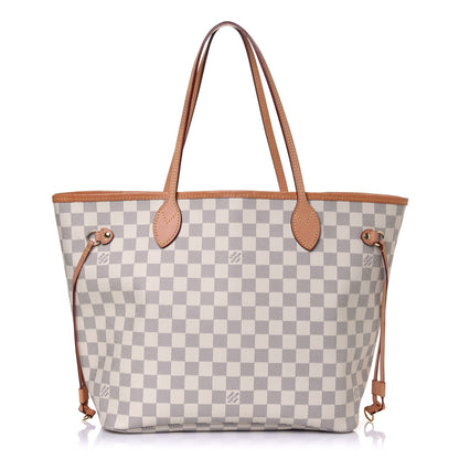 Louis Vuitton Damier Azur Neo Neverfull MM Rose Ballerine 1 of 16
