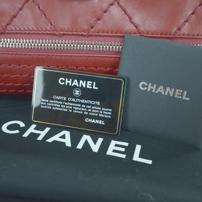 Chanel Leather Large Expandable Flap Bag Red 12 of 12