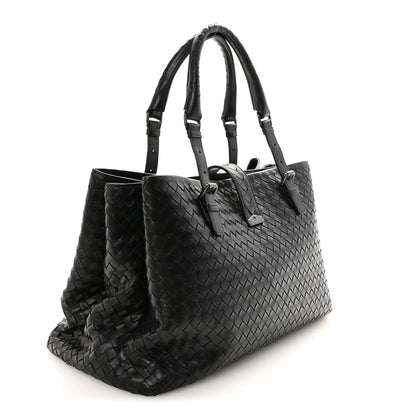 Bottega Veneta Nappa Intrecciato Large Roma Tote Black 2 of 8