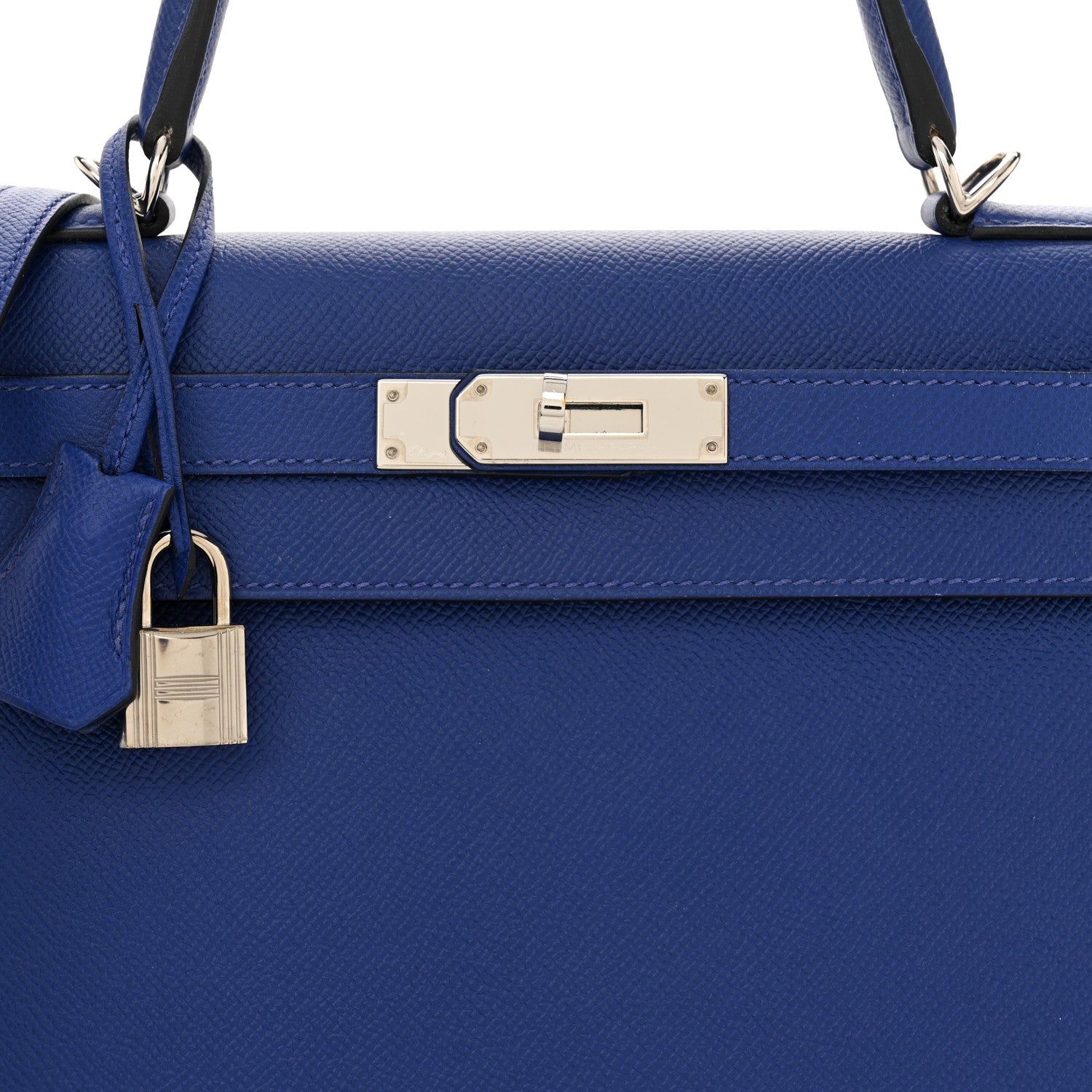 Hermes Epsom Kelly Sellier 28 Bleu Electrique 8 of 12