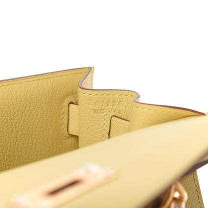 Hermes Epsom Kelly Sellier 28 Jaune Poussin 9 of 11