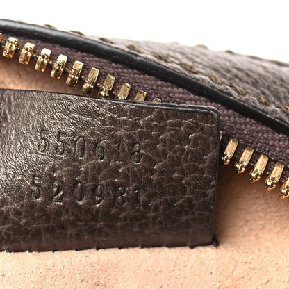 Gucci GG Supreme Monogram Web Mini Ophidia Round Shoulder Bag Brown 7 of 9
