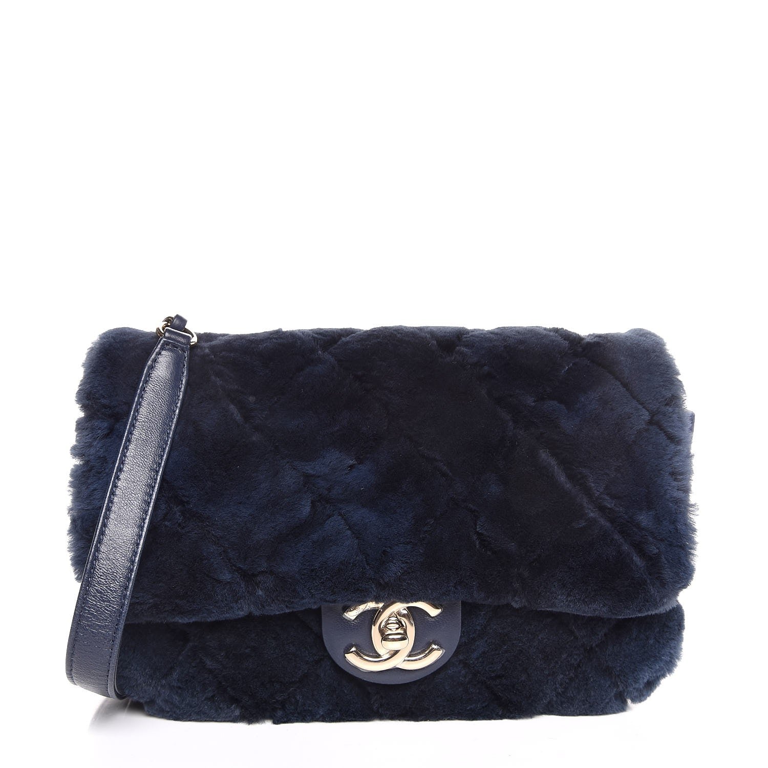 Chanel Orylag Lambskin Mini Rectangular Flap Blue 1 of 7