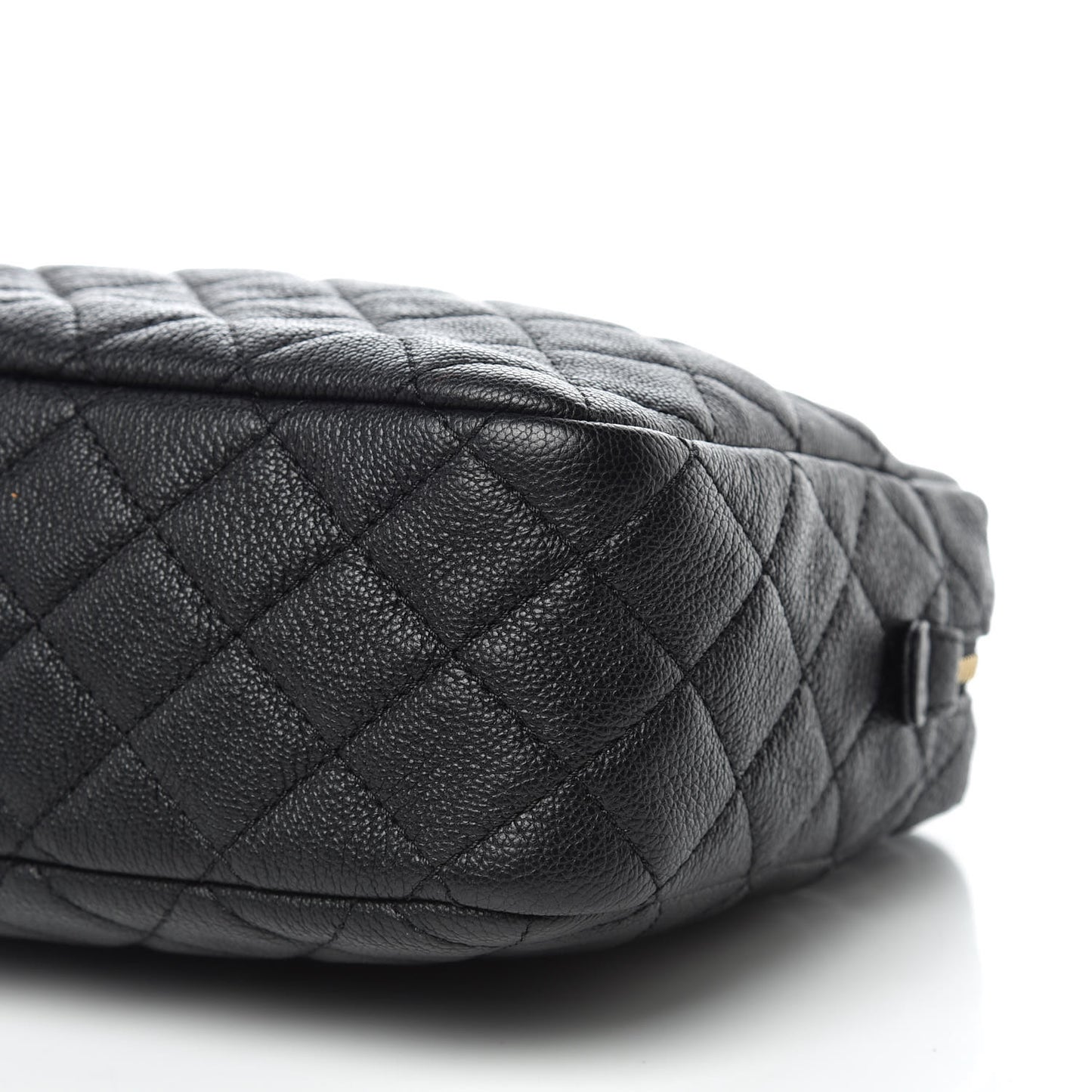 Caviar Quilted Camera Case Black