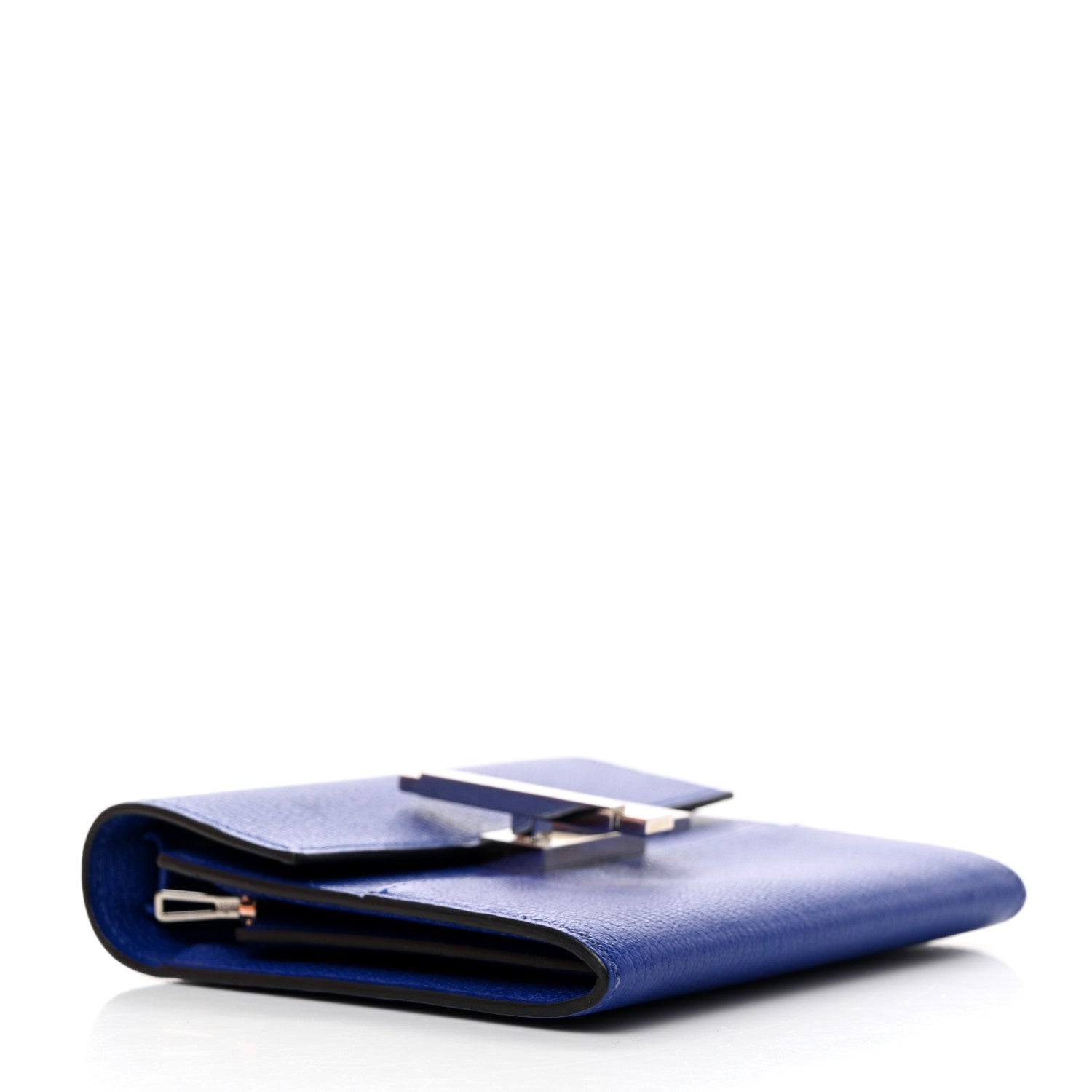 Hermes Chevre Mysore Mini Cinhetic Wallet Bleu Electrique 3 of 9
