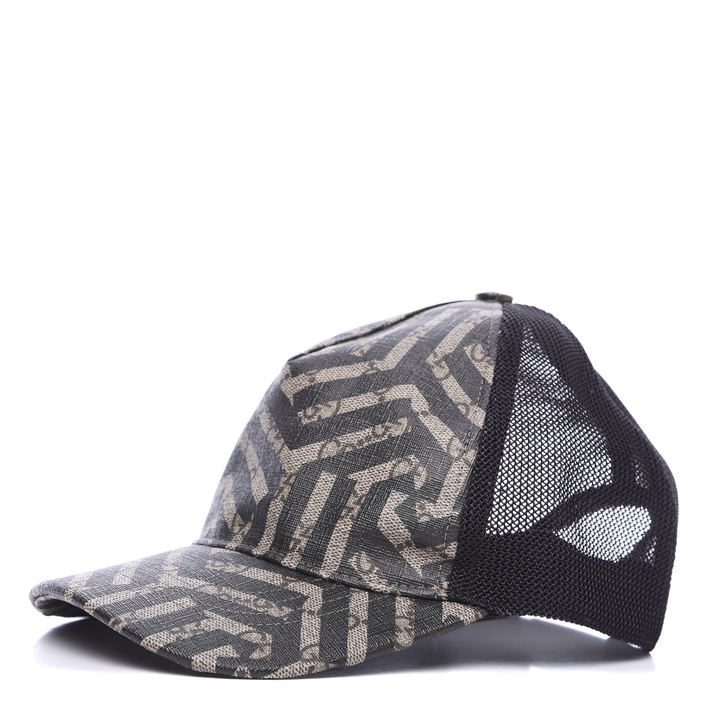 GG Supreme Monogram Caleido Baseball Hat S Black