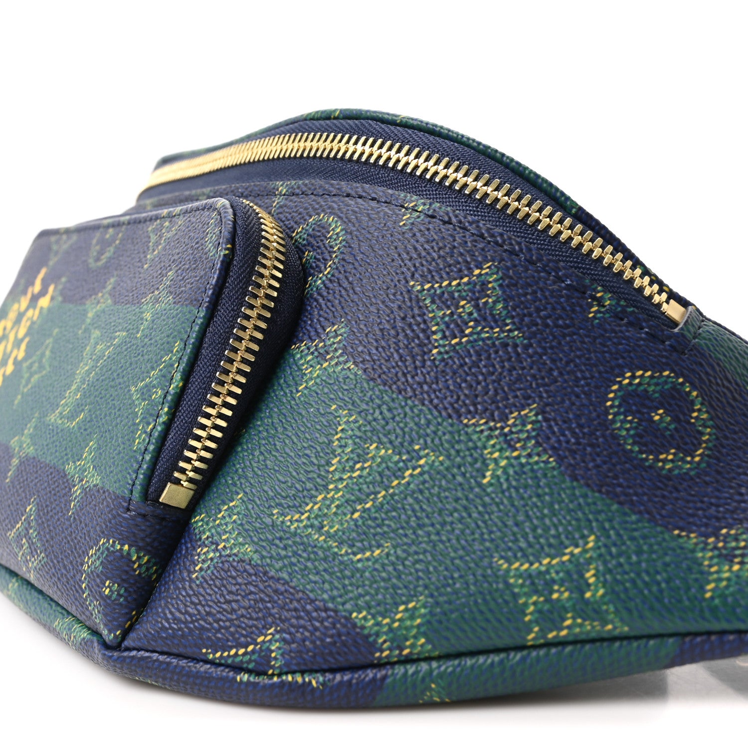 Louis Vuitton Monogram Heritage Rush Bumbag Blue Stripes 9 of 10