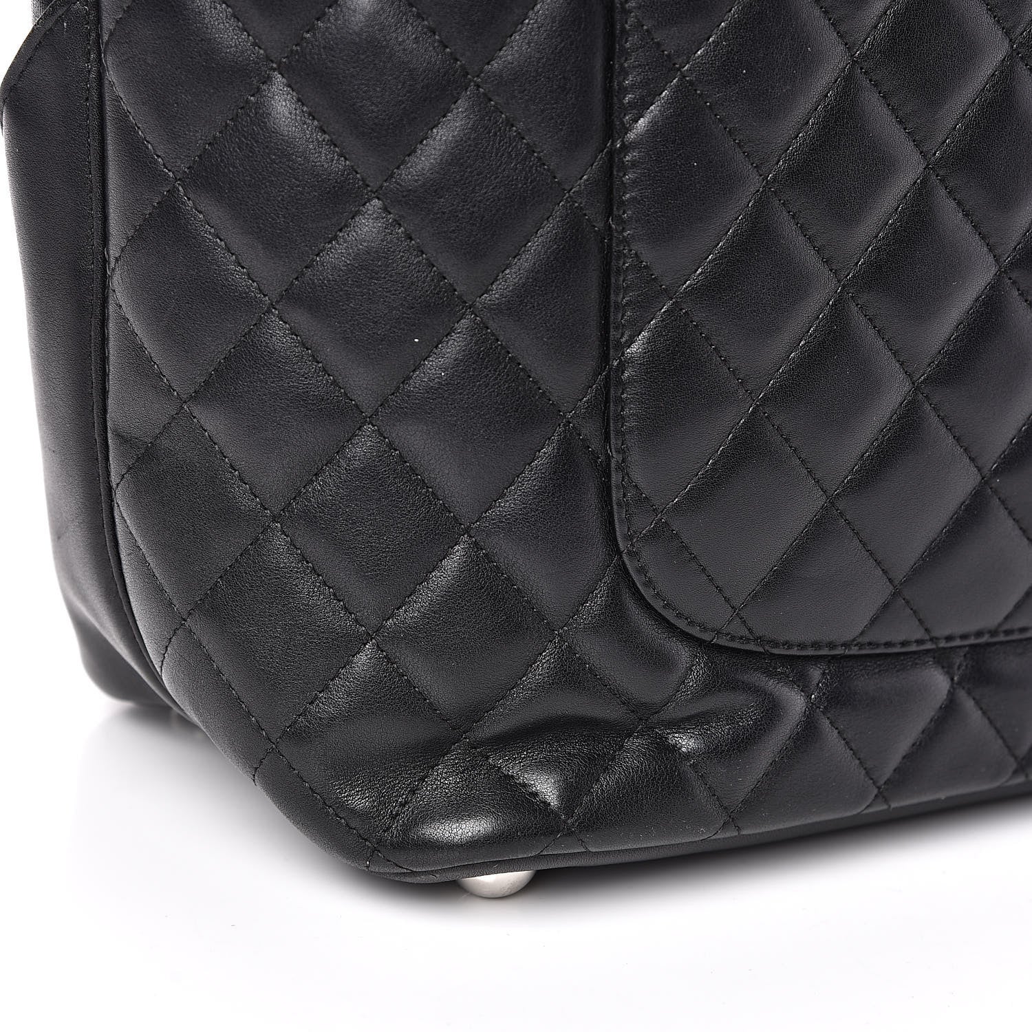 Chanel Calfskin Quilted Large Cambon Tote Black 13 of 17