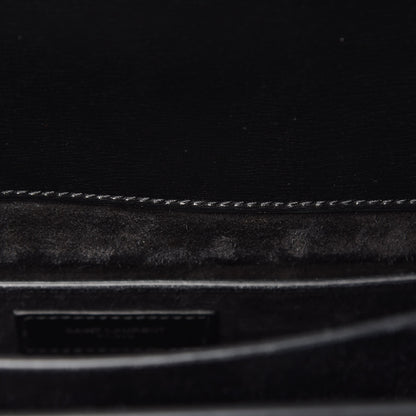Saint Laurent Calfskin Large Monogram Sunset Black 9 of 11