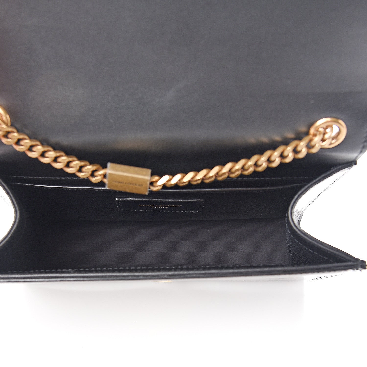 Saint Laurent Patent Small Monogram Kate Satchel Tortoiseshell 4 of 8