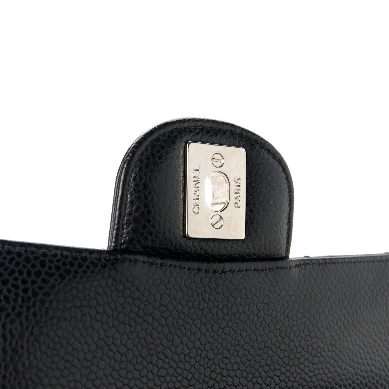 Chanel Caviar Quilted Medium Double Flap Black 7 of 11