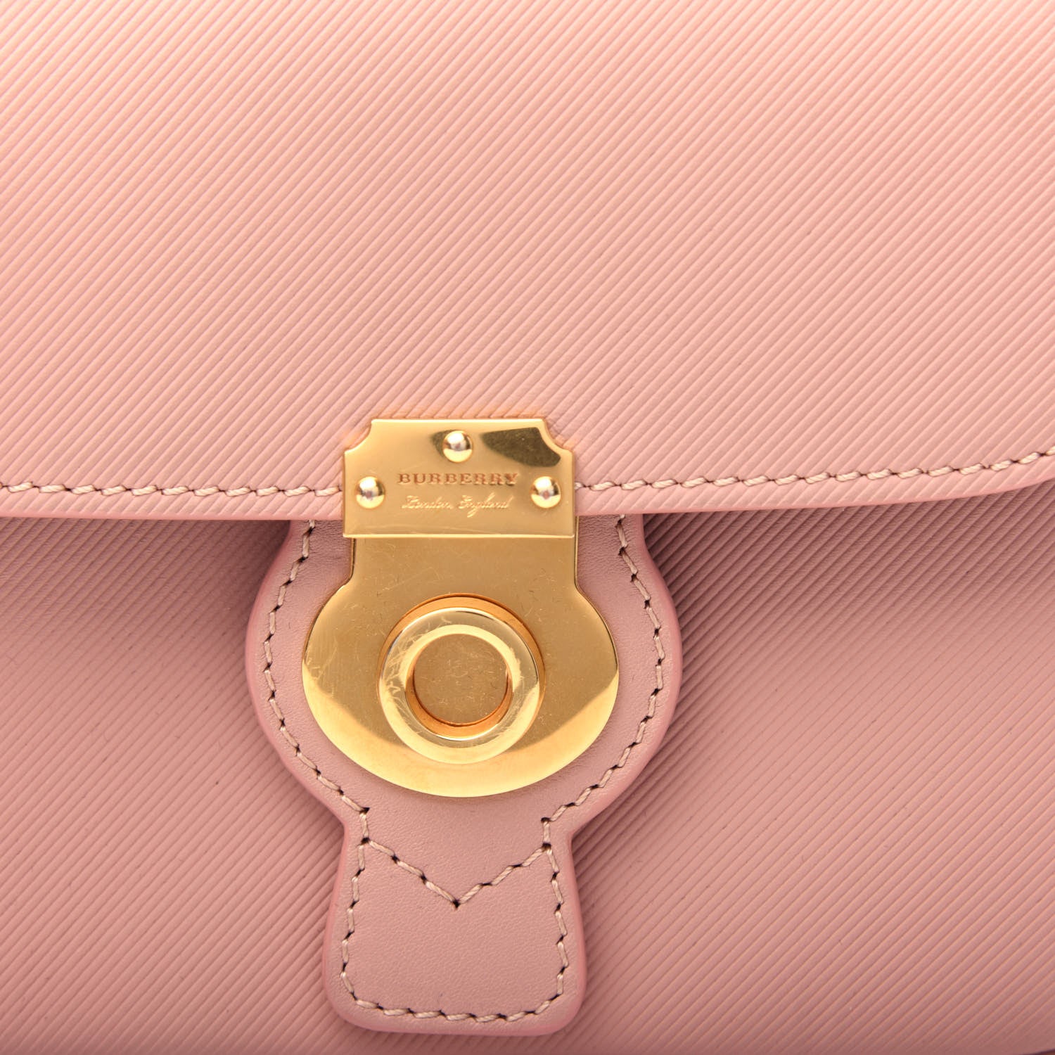 Burberry Trench Calfskin Mini DK88 Top Handle Bag Light Pink 11 of 13