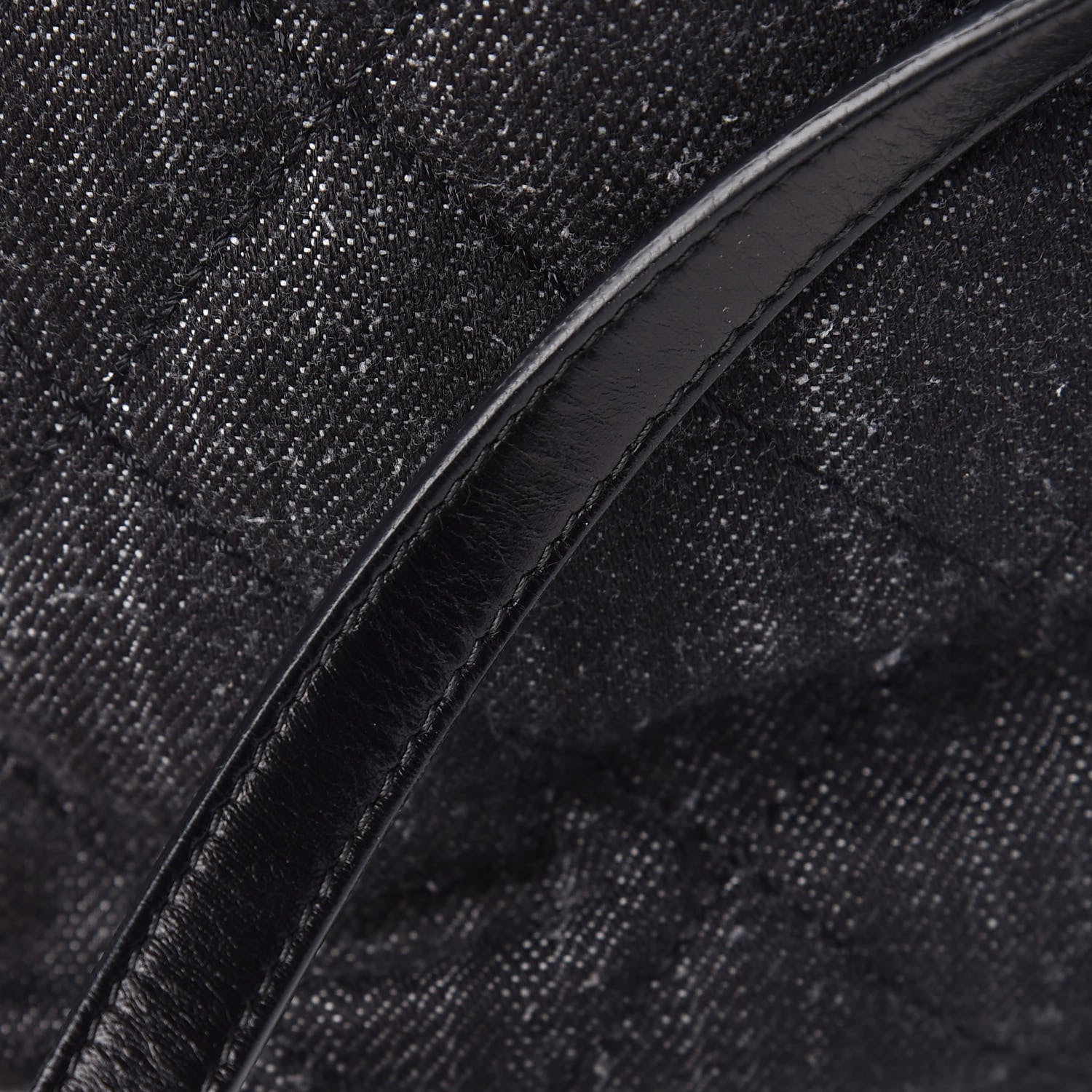Chanel Denim Calfskin Quilted Backpack Dark Grey Black 11 of 11