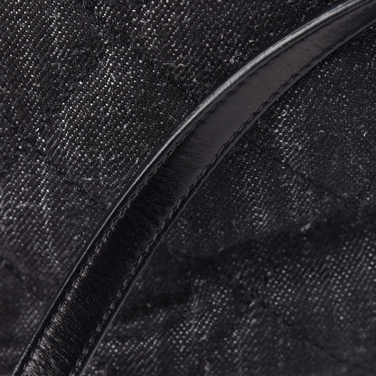 Chanel Denim Calfskin Quilted Backpack Dark Grey Black 11 of 11